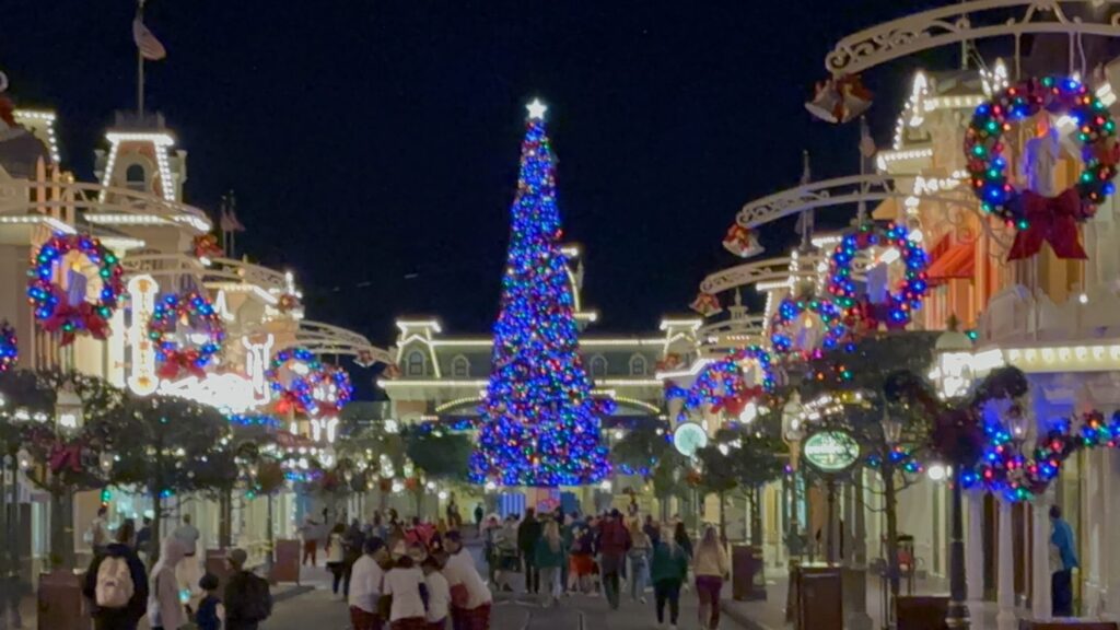 Magic Kingdom com menos movimento durante evento de Natal