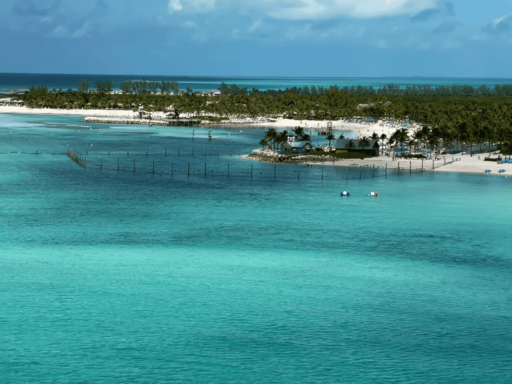 Castaway Cay Vista da varanda do Disney Wish
